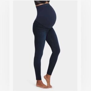 Spanx maternity skinny jeans dark wash S